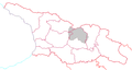 Ossetia Selatan (abu-abu) di dalam Georgia