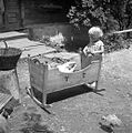 Otrok v zibelki pri Kosovih, Stenica, po domače pri Jurcu 1963.jpg