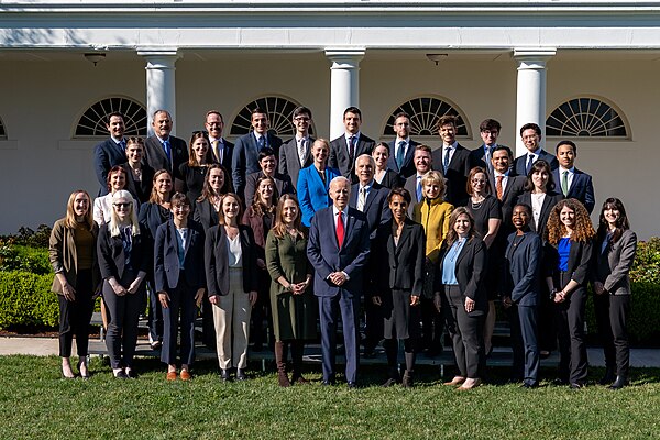 The council and staff during the Biden administration, in March 2023