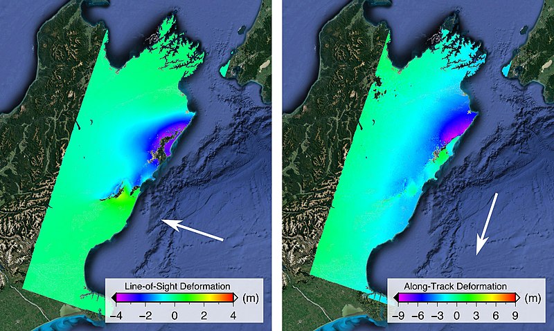 File:PIA21210 - Satellite Radar Show Complex Set of Faults Moved in 2016 New Zealand Earthquake.jpg