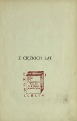 Миниатюра для Файл:PL Adolf Suligowski - Z Ciężkich Lat.djvu