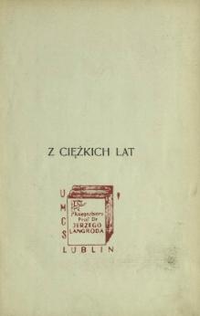 PL Adolf Suligowski - Z Ciężkich Lat.djvu