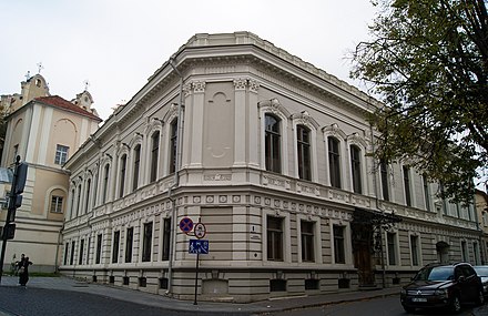 Korwin-MIlewski's palace in Vilnius, today a Lithuanian Writers' Union Palace