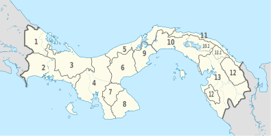 Panama, administrative divisions - Nmbrs - monochrome.svg