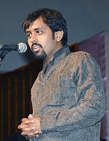 Pankaj Prasun im Jahr 2013 in einem Kavi Sammelan in Sahara City Lucknow statt