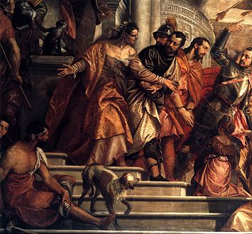 Święty Marek i Święty Marcelian prowadzeni na męczeńską śmierć
