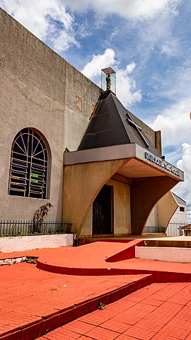 Imagem da fachada da Paróquia São Roque em Ventania