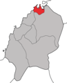 Localización da parroquia de Marín (Santa María do Porto)