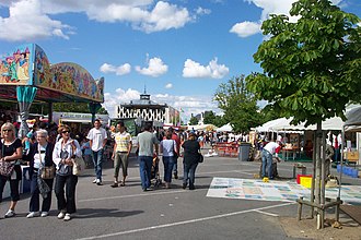 The Place du Drapeau during FLIP 2008. Parthenay FLIP 2008 1.jpg