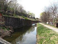 Middle mill race of three. Top race is at left Paterson SUM middle mill race jeh.jpg