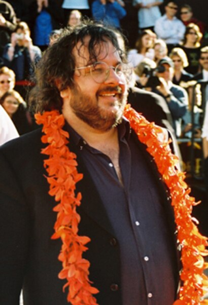 Peter Jackson at the premiere of The Lord of the Rings: The Return of the King on 1 December 2003 at the Embassy Theatre in Wellington.