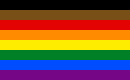 The 2017 Philadelphia eight-stripe flag Philadelphia Pride Flag.svg