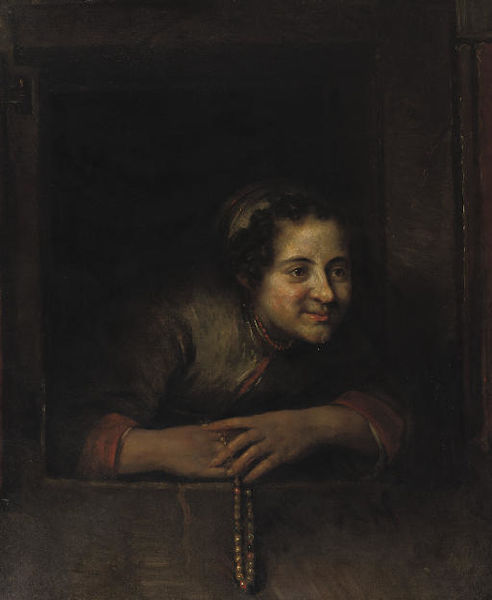 File:Philips Koninck - Girl leaning out of a window d4987600x.jpg