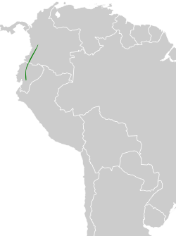 Distribución geográfica del frutero pechinaranja.