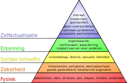 Melodrama doe alstublieft niet Zwaaien Piramide van Maslow - Wikipedia