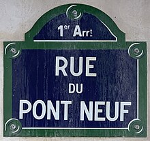 FRANCE. PARIS (75) 1ST DISTRICT. RUE DU PONT NEUF. THE HEAD OFFICE