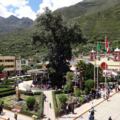 Plaza principal de la ciudad de Huancapi "Capital Ecológica del Mundo" y "Tierra del Pum Pin".