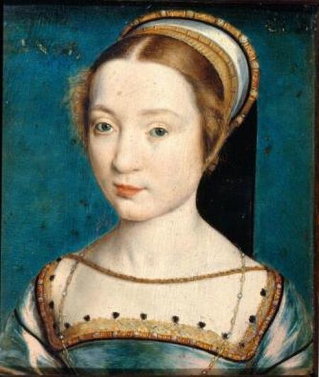 Tập tin:Portrait of unknown, formerly known as Claude de France (Corneille de Lyon, 1535-1540, Pushkin museum).jpg