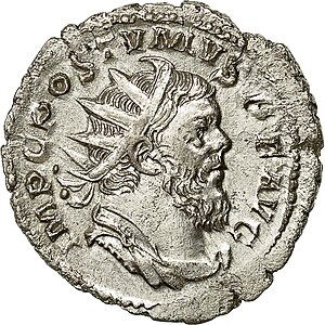 Emperor Postumus (r. 260-269) Postumus antoninianus.jpg