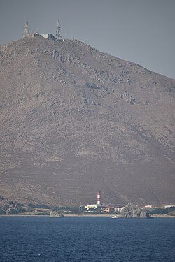 Power plant near Myrina, on Lemnos, Greece.