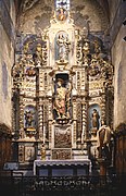 Altar of Saint John the Baptist in Église Saint-Pierre de Prades (Pyrénées-Orientales), France.