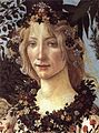 Flora, yksityiskohta Sandro Botticellin maalauksesta Kevät (n. 1482)