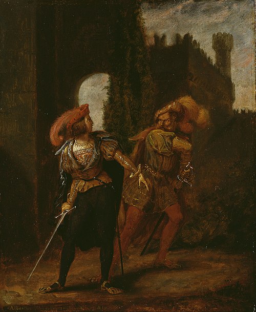 Romeo and Tybalt (painted by Albert, Prince Consort c. 1840–1845)