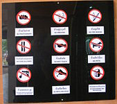 Prohibitory signs