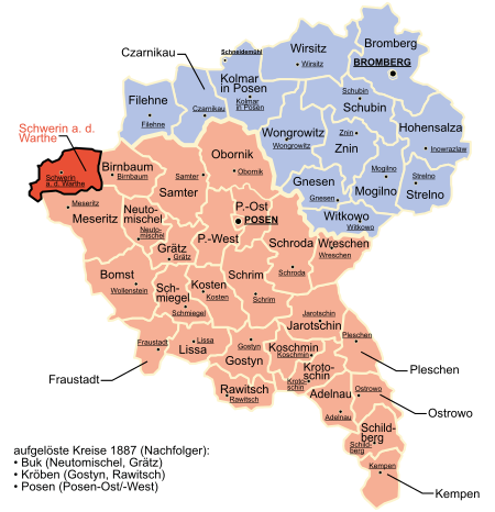 Province Posen divisions Schwerin