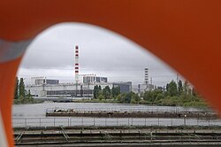 Pohled na elektrárnu (Bloky 1 a 2)