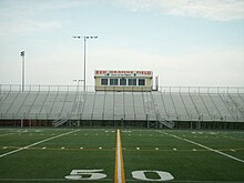 Grange Field at WWSHS is named for "the Galloping Ghost", alum Red Grange Red Grange Field.jpg