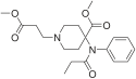 Chemische Struktur von Remifentanil.