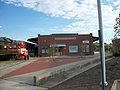 The former REA Express freight house, now a bus station and restaurant.