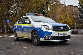 Romanian Police Dacia Logan II Facelift (2017) 1.jpg