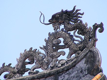 Symbolic power: a dragon in the Imperial City, Huế, Vietnam