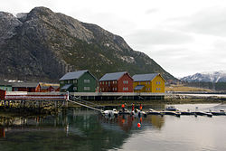 Lauvsnes liman bölgesinin görünümü