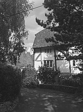 Roses farmhouse, Broomfield, near Maidstone, a partial survival of a Wealden hall house and home to the Hatch family of bellfounders from the late 16th century until 1639 Roses farmhouse monochrome.jpg