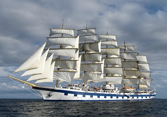 Royal Clipper sailing the Med