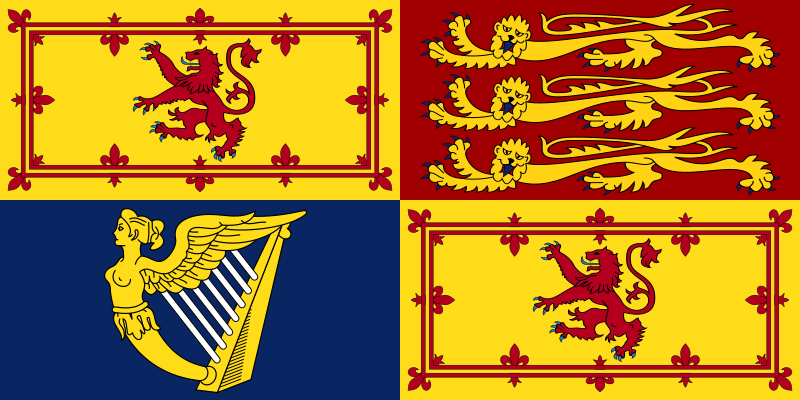 Ficheiro:Royal Standard of the United Kingdom (in Scotland).svg