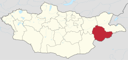 Provincia di Sùhbaatar – Localizzazione