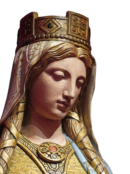 File:Sainte Clotilde - head detail - transparent background.jpg