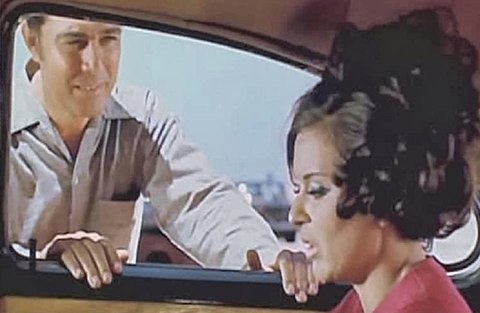 Salah Zulfikar and Soad Hosny in the Egyptian film Those People of the Nile (1972)