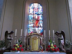 Maître-autel, Croix et chandeliers (XVIIIe-XIXe)