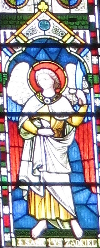 <span class="mw-page-title-main">Zadkiel</span> Archangel in Judaism and Christianity