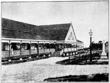 Historic site of the former British government building in Sandakan with the monument stand in the front. Sandakan-Sabah-GovernmentOfficeSandakan-1.PNG