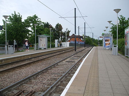 Sandilands tramstop look east