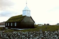 The most reliable information of a church in the Faroe Islands is that of Sandur, dating back to the 11th century.[1]