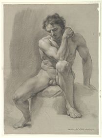 Seated Nude Male at the Metropolitan Museum of Art