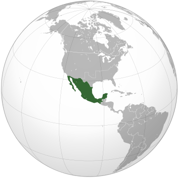 File:Second Mexican Empire (orthographic projection).svg