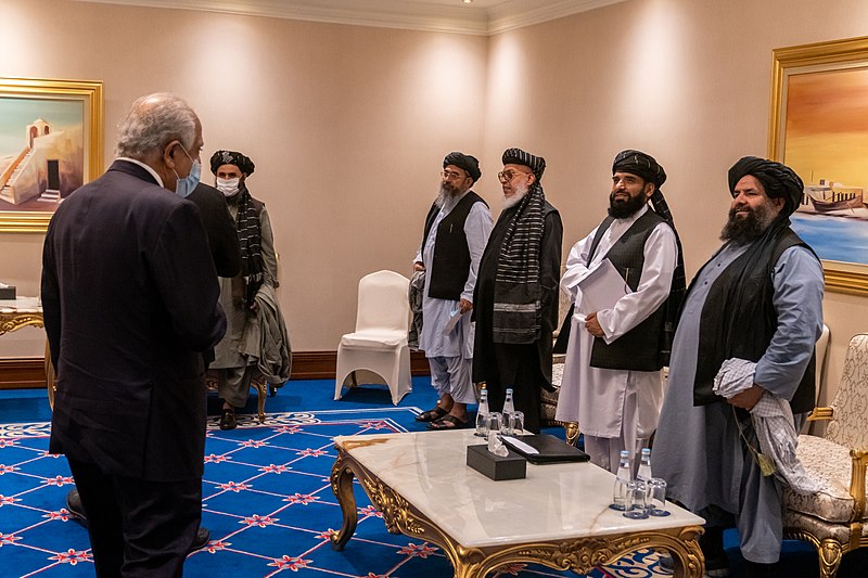 File:Secretary Pompeo Meets with the Taliban Negotiation Team (50632321483).jpg